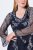 Ulla Popken 845366 Vestido de lentejuelas de flores Azul marino - Vestidos de noche - Vestidos de fiesta de gran talla