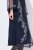 Ulla Popken 845366 Vestido de lentejuelas de flores Azul marino - Vestidos de noche - Vestidos de fiesta de gran talla