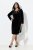 Ulla Popken 845573 Vestido de terciopelo de manga larga Negro - Vestidos de noche - Vestidos de fiesta de gran talla