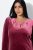 Ulla Popken 845573 Vestido de terciopelo de manga larga Burdeos - Vestidos de noche - Vestidos de fiesta de gran talla