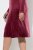 Ulla Popken 845573 Vestido de terciopelo de manga larga Burdeos - Vestidos de noche - Vestidos de fiesta de gran talla
