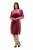 Ulla Popken 845573 Vestido de terciopelo de manga larga Burdeos - Vestidos de noche - Vestidos de fiesta de gran talla