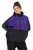 Ulla Popken 845648 Cortavientos con mangas murciélago Lila - Chaquetas - Chaquetas para mujer en tallas grandes