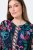 Ulla Popken 845649 Vestido de gasa de flores Azul marino - Vestidos midi - Vestidos midi de talla grande