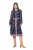Ulla Popken 845649 Vestido de gasa de flores Azul marino - Vestidos midi - Vestidos midi de talla grande