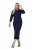 Ulla Popken 845705 Vestido de jersey Azul marino - Vestidos midi - Vestidos midi de talla grande