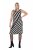 Ulla Popken 845784 Vestido de punto de rayas Negro - Vestidos de verano - Vestidos de verano tallas grandes