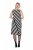 Ulla Popken 845784 Vestido de punto de rayas Negro - Vestidos de verano - Vestidos de verano tallas grandes