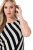 Ulla Popken 845784 Vestido de punto de rayas Negro - Vestidos de verano - Vestidos de verano tallas grandes