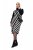 Ulla Popken 845784 Vestido de punto de rayas Negro - Vestidos de verano - Vestidos de verano tallas grandes