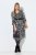 Ulla Popken 845825 Vestido midi de flores con manga 3/4 Negro - Vestidos midi - Vestidos midi de talla grande