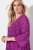 Ulla Popken 845825 Vestido midi de flores con cuello de pico Lila - Vestidos midi - Vestidos midi de talla grande