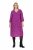 Ulla Popken 845825 Vestido midi de flores con cuello de pico Lila - Vestidos midi - Vestidos midi de talla grande