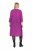 Ulla Popken 845825 Vestido midi de flores con cuello de pico Lila - Vestidos midi - Vestidos midi de talla grande
