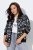 Ulla Popken 845841 Chaqueta reversible de flores con cuello college Negro - Chaquetas - Chaquetas para mujer en tallas grandes