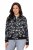 Ulla Popken 845841 Chaqueta reversible de flores con cuello college Negro - Chaquetas - Chaquetas para mujer en tallas grandes