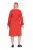 Ulla Popken 845863 Vestido midi de rayas con cinturón anudado Coral - Vestidos midi - Vestidos midi de talla grande