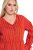 Ulla Popken 845863 Vestido midi de rayas con cinturón anudado Coral - Vestidos midi - Vestidos midi de talla grande
