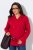 Ulla Popken 846021 Abrigo polar Rojo - Abrigos - Abrigos de talla grande