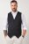 JP1880 846089 Chaleco de felpa Negro - Trajes - Trajes 2XL-8XL