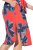 Ulla Popken 846164 Vestido camisero de flores Rojo - Vestidos midi - Vestidos midi de talla grande