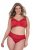 Ulla Popken 846235 Bragas hipster con encaje Rojo - Bragas - 