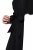 Ulla Popken 846373 Vestido midi con cinturón anudado Negro - Vestidos midi - Vestidos midi de talla grande