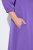 Ulla Popken 846373 Vestido de felpa evasé con manga 3/4 Lila - Vestidos - Vestidos para todas las tallas