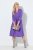 Ulla Popken 846373 Vestido de felpa evasé con manga 3/4 Lila - Vestidos - Vestidos para todas las tallas