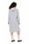 Ulla Popken 846886 Vestido de felpa con capucha Gris jaspeado - Vestidos sudadera - 