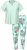 Ulla Popken 846971 Pijama con estampado Verde claro - Pijamas/ropa de estar en casa - 