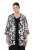 Ulla Popken 847060 Chaqueta abierta de gasa devoré Negro - Chaquetas - Chaquetas para mujer en tallas grandes