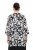 Ulla Popken 847060 Chaqueta abierta de gasa devoré Negro - Chaquetas - Chaquetas para mujer en tallas grandes
