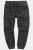 JP1880 847064 Pantalón cargo de napa de cordero Negro - Pantalones de cuero para hombre en tallas grandes - Pantalones de cuero tallas grandes