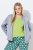 Ulla Popken 847191 Cazadora brillante con cuello college Gris - Chaquetas - Chaquetas para mujer en tallas grandes
