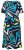 Ulla Popken 847324 Vestido midi estampado Azul marino - Vestidos midi - Vestidos midi de talla grande