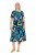 Ulla Popken 847324 Vestido midi estampado Azul marino - Vestidos midi - Vestidos midi de talla grande