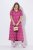 Ulla Popken 847409 Vestido largo estampado Rojo baya - Vestidos maxi - Vestidos largos en tallas grandes