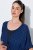 Ulla Popken 847654 Vestido estampado Azul marino - Caftanes - 