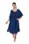Ulla Popken 847654 Vestido estampado Azul marino - Caftanes - 