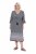 Ulla Popken 847798 Vestido midi evasé con cuello de pico Negro - Vestidos midi - Vestidos midi de talla grande