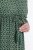 Ulla Popken 847798 Vestido midi evasé con cuello de pico Verde oscuro - Vestidos midi - Vestidos midi de talla grande