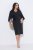 Ulla Popken 847909 Vestido midi de flores Negro - Vestidos midi - Vestidos midi de talla grande