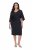 Ulla Popken 847909 Vestido midi de flores Negro - Vestidos midi - Vestidos midi de talla grande