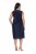Ulla Popken 847918 Vestido de gasa de flores Azul marino - Vestidos midi - Vestidos midi de talla grande