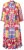 Ulla Popken 848015 Vestido midi estampado con cordón Rosa - Vestidos midi - Vestidos midi de talla grande