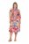 Ulla Popken 848015 Vestido midi estampado con cordón Rosa - Vestidos midi - Vestidos midi de talla grande