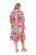 Ulla Popken 848015 Vestido midi estampado con cordón Rosa - Vestidos midi - Vestidos midi de talla grande