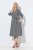 Ulla Popken 848052 Vestido midi de rayas con cinturón anudado Negro - Vestidos midi - Vestidos midi de talla grande