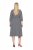 Ulla Popken 848052 Vestido midi de rayas con cinturón anudado Negro - Vestidos midi - Vestidos midi de talla grande